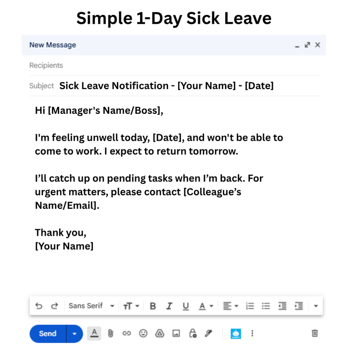 Simple 1-Day Sick Leave